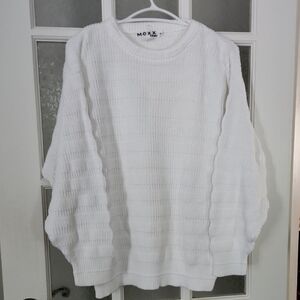 Vintage 100 % Cotton / Mexx White Knit  Sweater